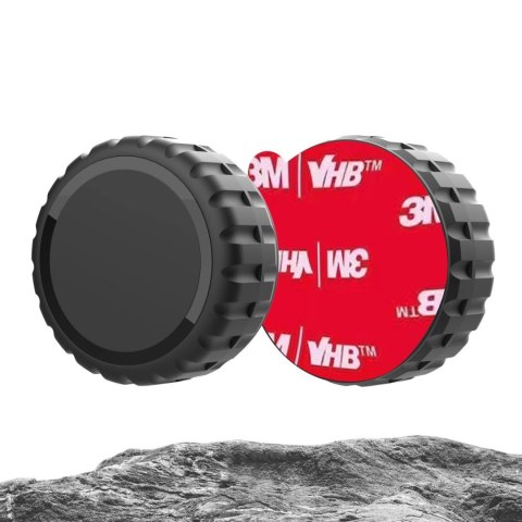 Etui Wozinsky WAT-48-0Y1S na Apple AirTag zakręcane wodoodporne samoprzylepne - czarne