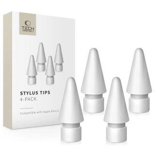Rysik Tech-Protect Stylus Tips do Apple Pencil 4-Pack - biały