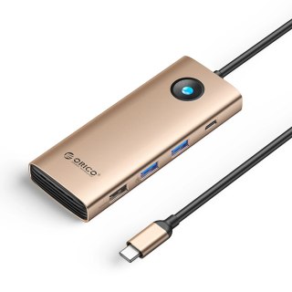 Stacja dokująca USB-C Orico PW11 8w1 2x USB-A 3.0 1x USB-A 2.0 1x USB-C 3.0 1x USB-C PD 100 W 1x HDMI 4K 60Hz 1x VGA 1080P 60Hz 