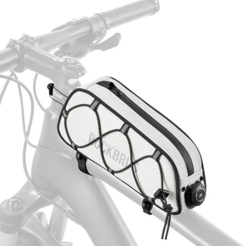 Torba rowerowa Rockbros TL004 ROAD TO SKY 0,7 l na ramę wodoodporna - biała