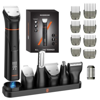 Trymer MAXGROOM JK-666 6w1 do brody, włosów, ciała, nosa i uszu IPX6 - czarny