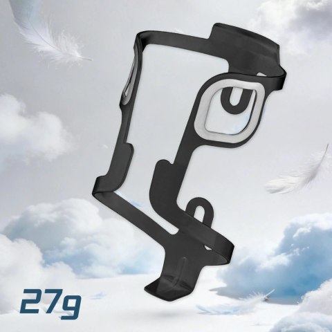 Koszyk na bidon Rockbros BBC2504 aluminiowy ultralekki - czarny