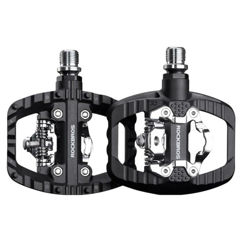 Pedały rowerowe Rockbros PD303 platformowe half-lock - czarne