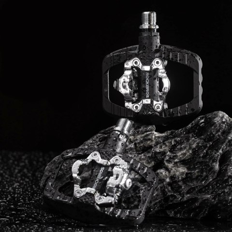 Pedały rowerowe Rockbros PD303 platformowe half-lock - czarne