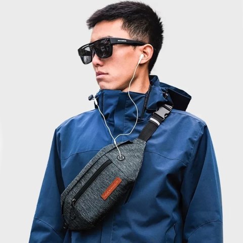 Saszetka rowerowa Rockbros H33 biodrowa 1,5 l - szara