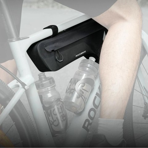 Torba rowerowa Rockbros AS-152 na dolną rurę wodoodporna 1,9 l - czarna