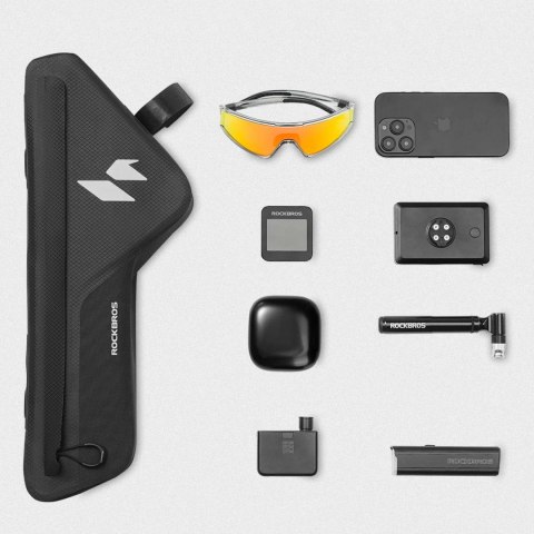 Torba rowerowa Rockbros AS-152 na dolną rurę wodoodporna 1,9 l - czarna