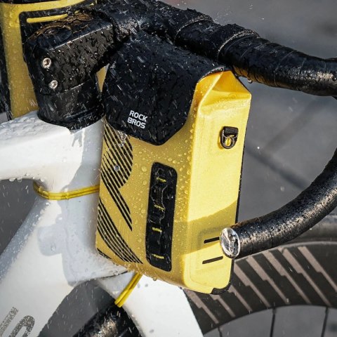 Torba rowerowa Rockbros AS-160 na kierownicę wodoodporna 1,3 l - żółta