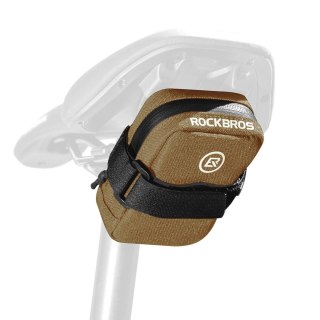 Torba rowerowa Rockbros F006 podsiodłowa 0,35 l - brązowa