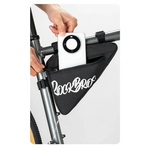Torba rowerowa Rockbros G001 Flash Journey na ramę trójkątna 0.8 l - czarna