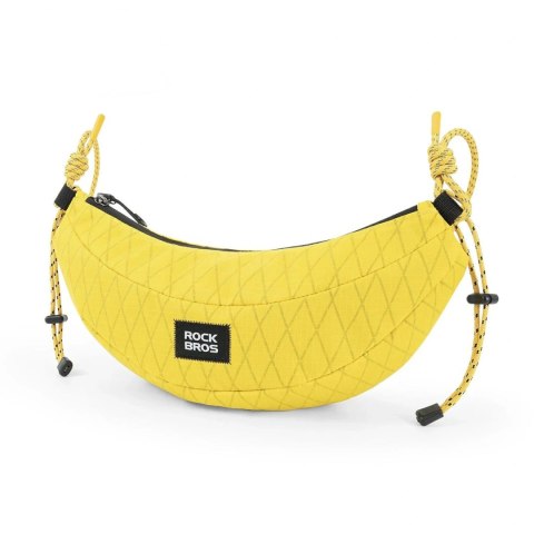 Torba rowerowa Rockbros H74 na kierownicę lub ramię typu banan 1,8 l - żółta