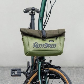 Torba rowerowa Rockbros W020-1 na kierownicę składana - zielona