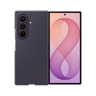 Etui Samsung Silicone Magnet Case do Samsung Galaxy Z Fold 8 kompatybilne z MagSafe + 2 szt. folii antyrefleksyjnej - fioletowe