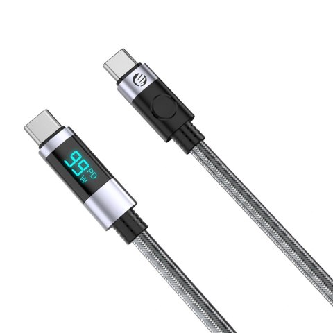 Kabel Orico LDC2C USB-C - USB-C PD 100 W z wyświetlaczem LED 480 Mb/s 3 m - czarny