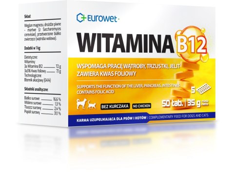 EUROWET Witamina B12 50 Tabl.