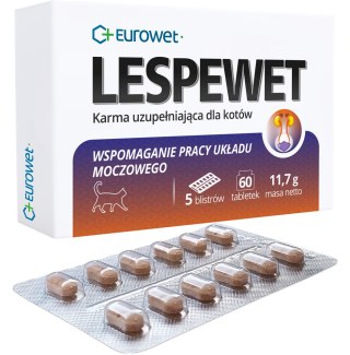 Eurowet Lespewet Preparat Dla Kotów Wspierający Drogi Moczowe 60tabl