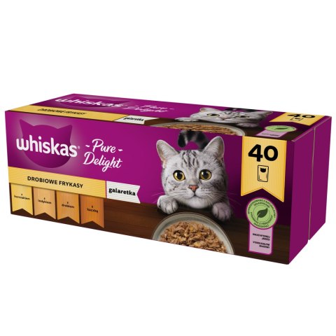 Whiskas Adult Saszetki 40 x 85g Drobiowe Frykasy Mokra Karma