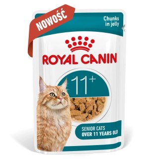 Royal Canin Senior Ageing 11+ — mokra karma w galaretce dla kotów starszych, 12 x 85 g
