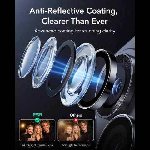 Osłona aparatu ESR Armorite Camera Protector na Samsung Galaxy S26 Ultra - czarna