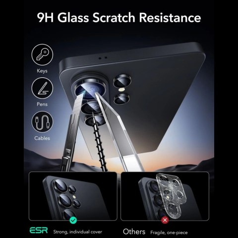 Osłona aparatu ESR Armorite Camera Protector na Samsung Galaxy S26 Ultra - czarna