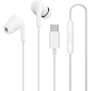 Słuchawki przewodowe Xiaomi BHR8931GL dokanałowe USB-C z pilotem - białe