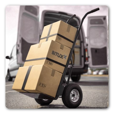 Wózek magazynowy transportowy 200kg stalowy koła pneumatyczne magazyn ogród