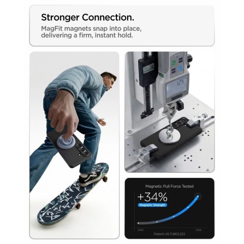 Etui Spigen Liquid Air Mag MagSafe na Samsung Galaxy S26+ - czarny-mat