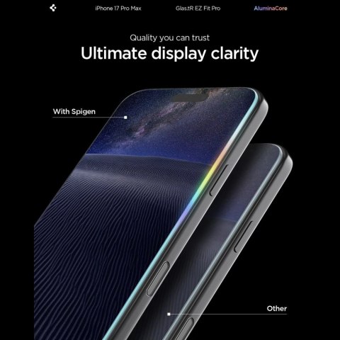 Szkło hartowane Spigen Glas.TR EZ Fit Pro na iPhone 16 Pro Max / 17 Pro Max