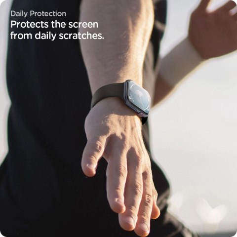 Szkło hybrydowe Spigen Elite Shield "EZ FIT" 2-Pack na Apple Watch 42 mm - przezroczyste