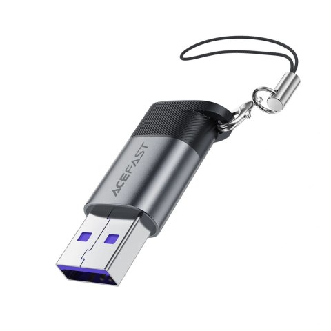 Adapter USB Acefast J8 USB-C - USB-A - szary