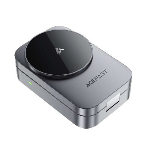 Stacja ładująca Acefast E22 3w1 bezprzewodowa indukcyjna kompatybilna z MagSafe - szara