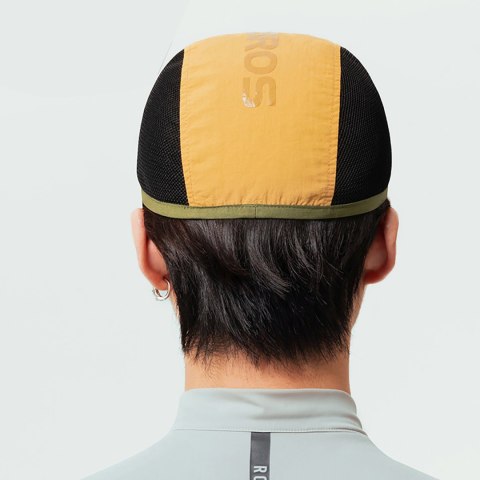 Czapka kolarska Rockbros rowerowa z daszkiem, pod kask - żółta