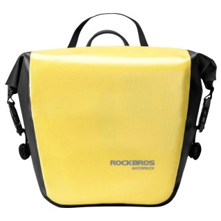 Sakwa rowerowa Rockbros AS-003-1Y wodoodporna z paskiem na ramię montaż przód/tył 10-14l - żółta
