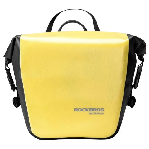 Sakwa rowerowa Rockbros AS-003-1Y wodoodporna z paskiem na ramię montaż przód/tył 10-14l - żółta