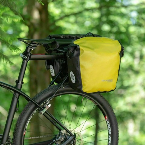 Sakwa rowerowa Rockbros AS-003-1Y wodoodporna z paskiem na ramię montaż przód/tył 10-14l - żółta
