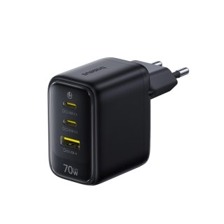Ładowarka sieciowa Baseus EnerFill FE22 70W 2 x USB-C + USB-A - czarna