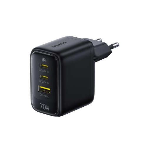 Ładowarka sieciowa Baseus EnerFill FE22 70W 2 x USB-C + USB-A - czarna