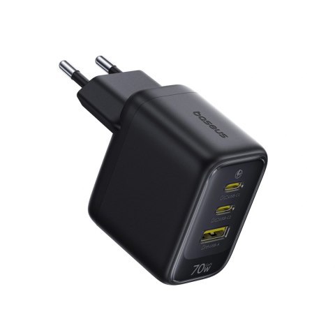 Ładowarka sieciowa Baseus EnerFill FE22 70W 2 x USB-C + USB-A - czarna