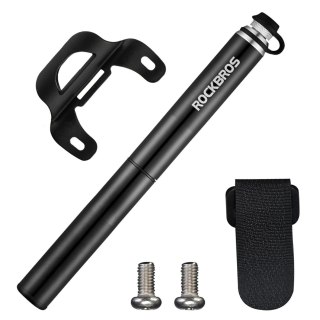 Pompka rowerowa Rockbros JG-PB-004 lekka z manometrem - czarna