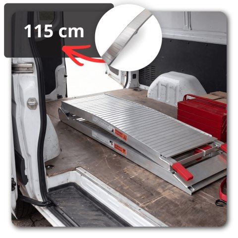 Rampa aluminiowa składana 340kg 205cm antypoślizgowa motocykl kosiarka