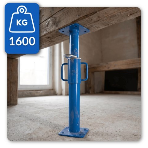 Stemple budowlane regulowane podpora montażowa metalowa 1600 kg 50-90 cm
