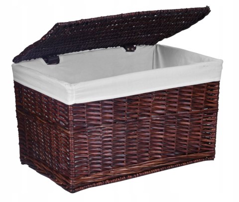 Kufer wiklinowy 105L 66x40x40 cm brązowy