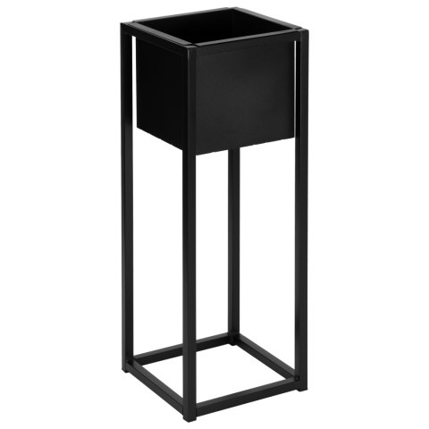 Kwietnik loftowy Concove 60 cm czarny