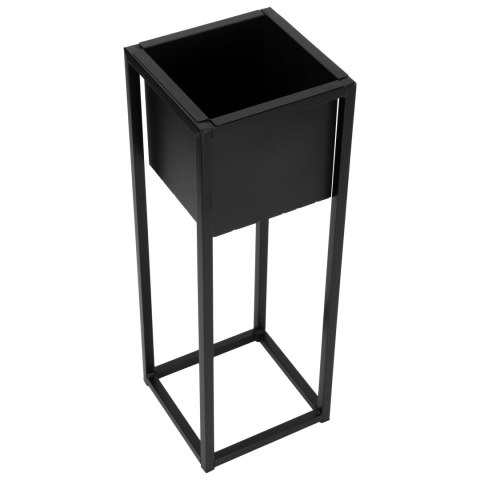 Kwietnik loftowy Concove 60 cm czarny