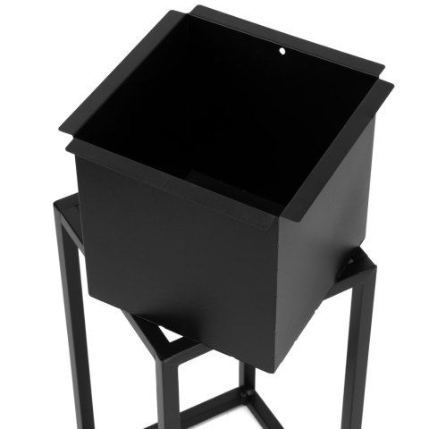 Kwietnik loftowy Concove 60 cm czarny