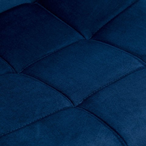 Krzesło welurowe DENVER velvet niebieskie