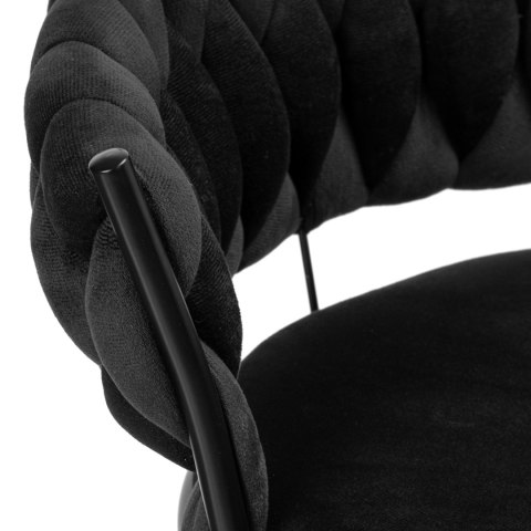 Hoker barowy Tresso Black czarny Velvet