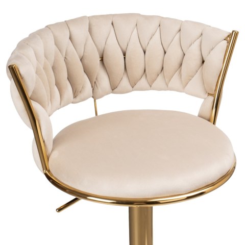 Hoker barowy Tresso Gold beżowy Velvet