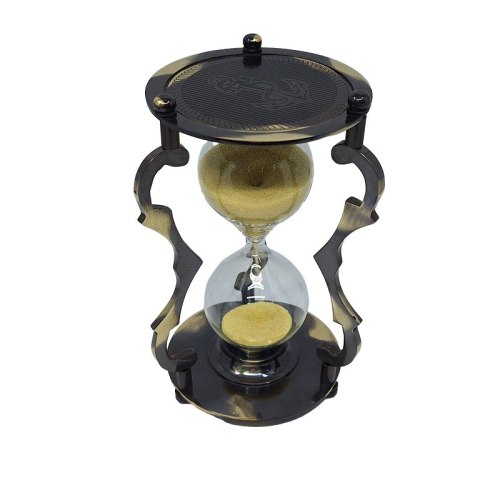 Elegancka Klepsydra Dekoracyjna Mosiężna 5 min - NC2677