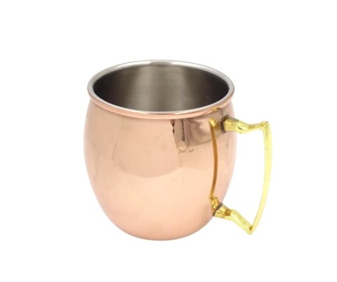 Miedziany Kubek ze Stali Nierdzewnej 304 - Pojemność 500ml pokryty warstwą miedzi - MM7012